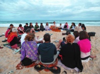 Kabbalah Music Circle on the beach