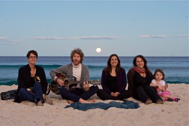 Kabbalah Music Circle on the beach