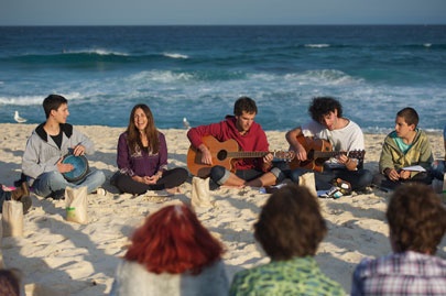 Orna Triguboff leading Kabbalah Music Circle